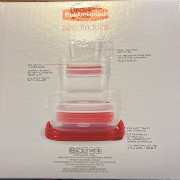 Rubbermaid easy find lids system, 18 pieces. - Picture 2 of 5